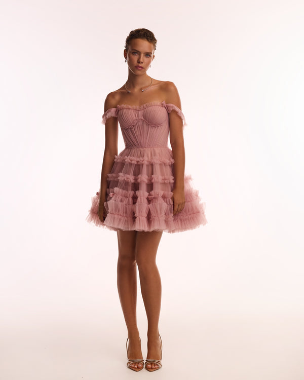Mini-robe en tulle Serena