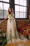 Vestido de novia Ivy con hombros descubiertos