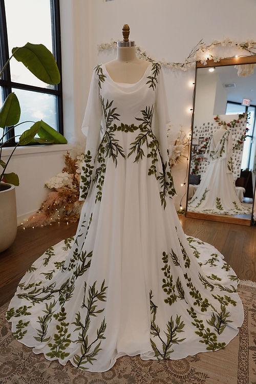 Cattleya Orchid Wedding Dress