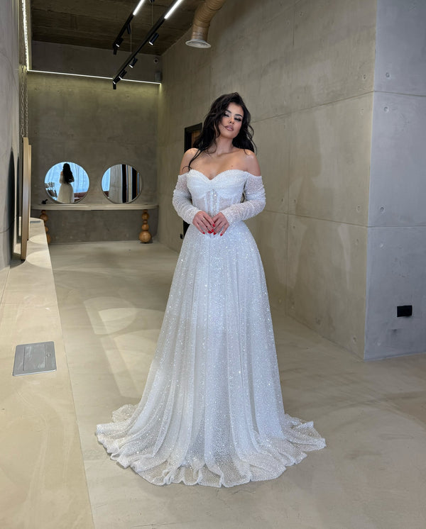 Vestido de lentejuelas y cuentas Selene